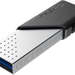 Silicon Power mälupulk 32GB xDrive Z50 USB-Lightning, must/hõbedane